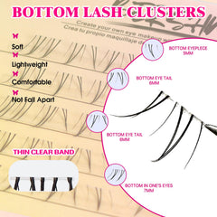 BERSHNOR sturdy lower-lash band supports a natural, comfortable fit.