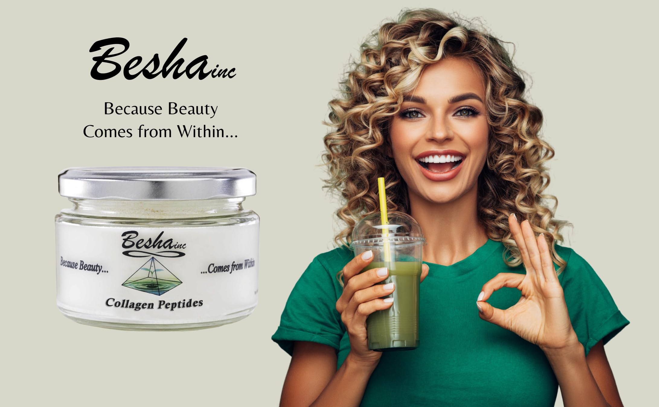 Consumer's Report Top Choice badge on Besha collagen product