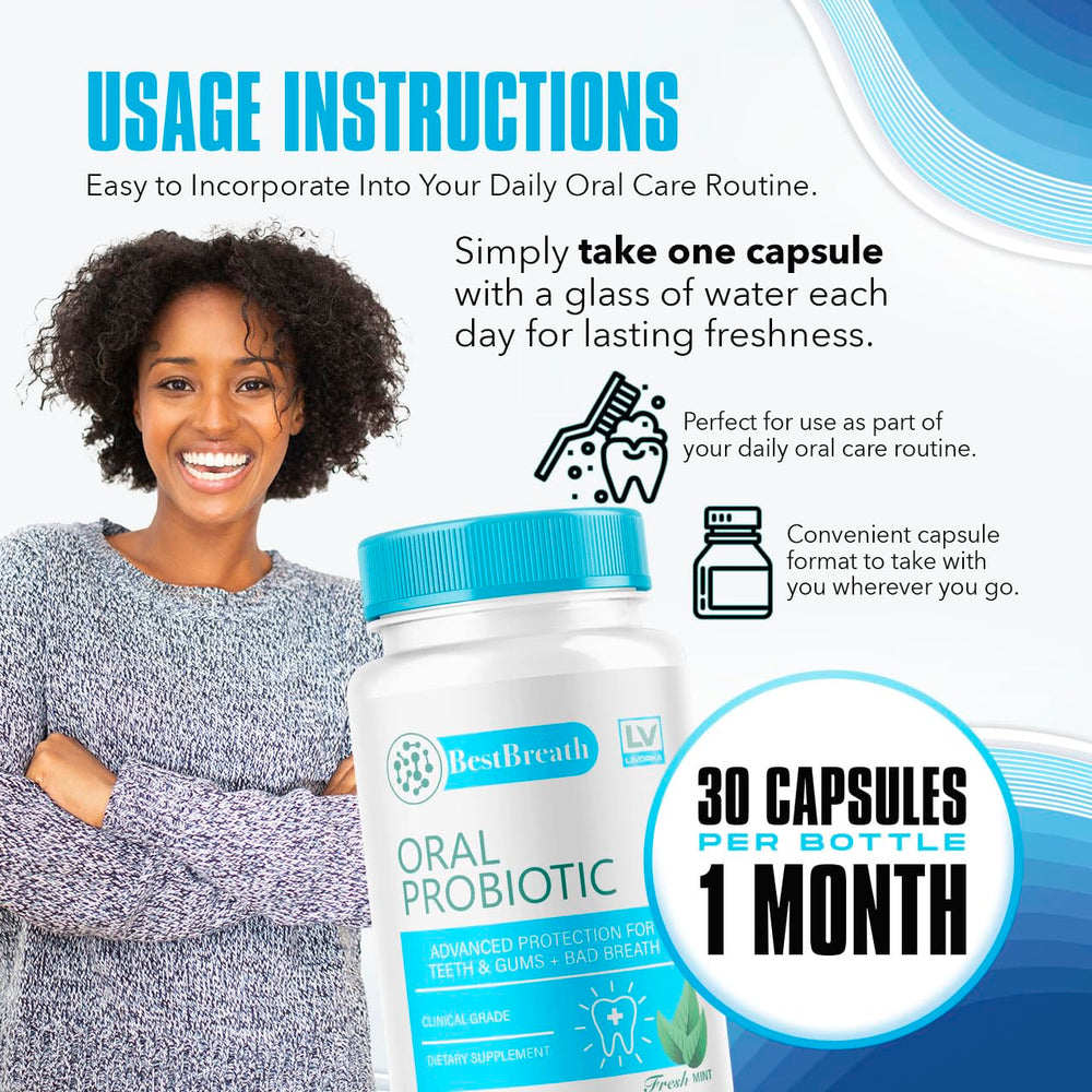 Gum health support with Best Breath Probiotic