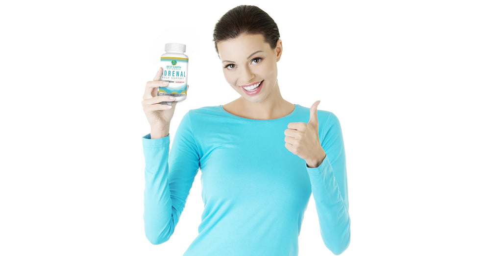 Nutrition facts panel on Adrenal Support container