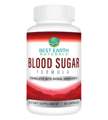 Bottle of Best Earth Naturals Blood Sugar Formula with Cinnamon and Gymnema Sylvestre