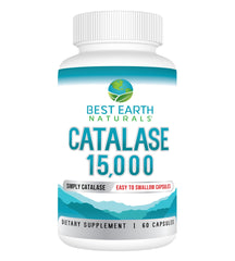 Best Earth Naturals Catalase 15,000-unit supplement bottle