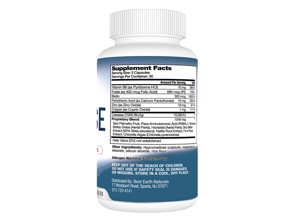 Best Earth Naturals Catalase pack 3 bottles offers a multi-month supply.