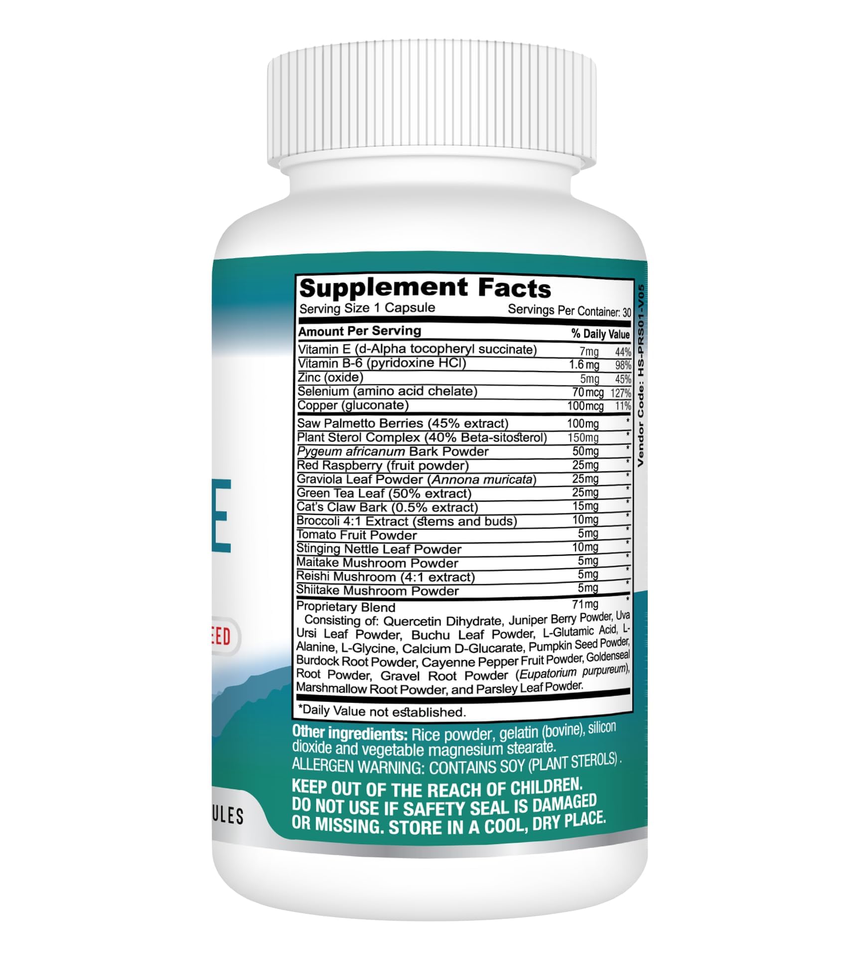 Assortment of herbs and berries used in the formula