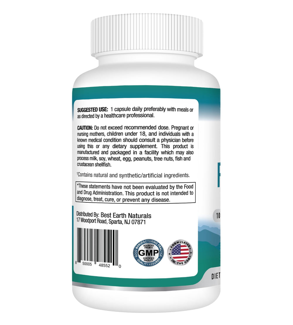Saw Palmetto berries and vitamins featured in the supplement