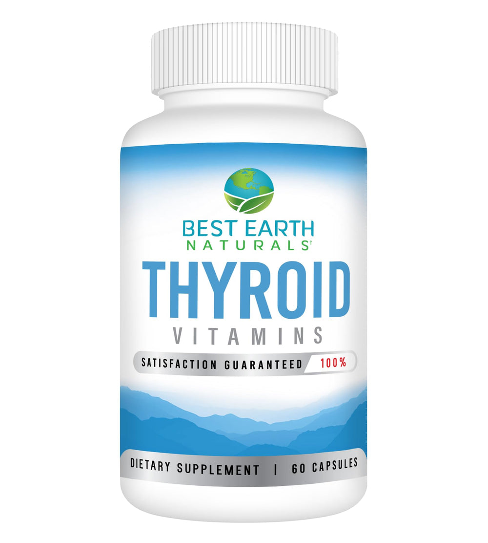 Bottle of Best Earth Naturals Thyroid Support 60 capsules