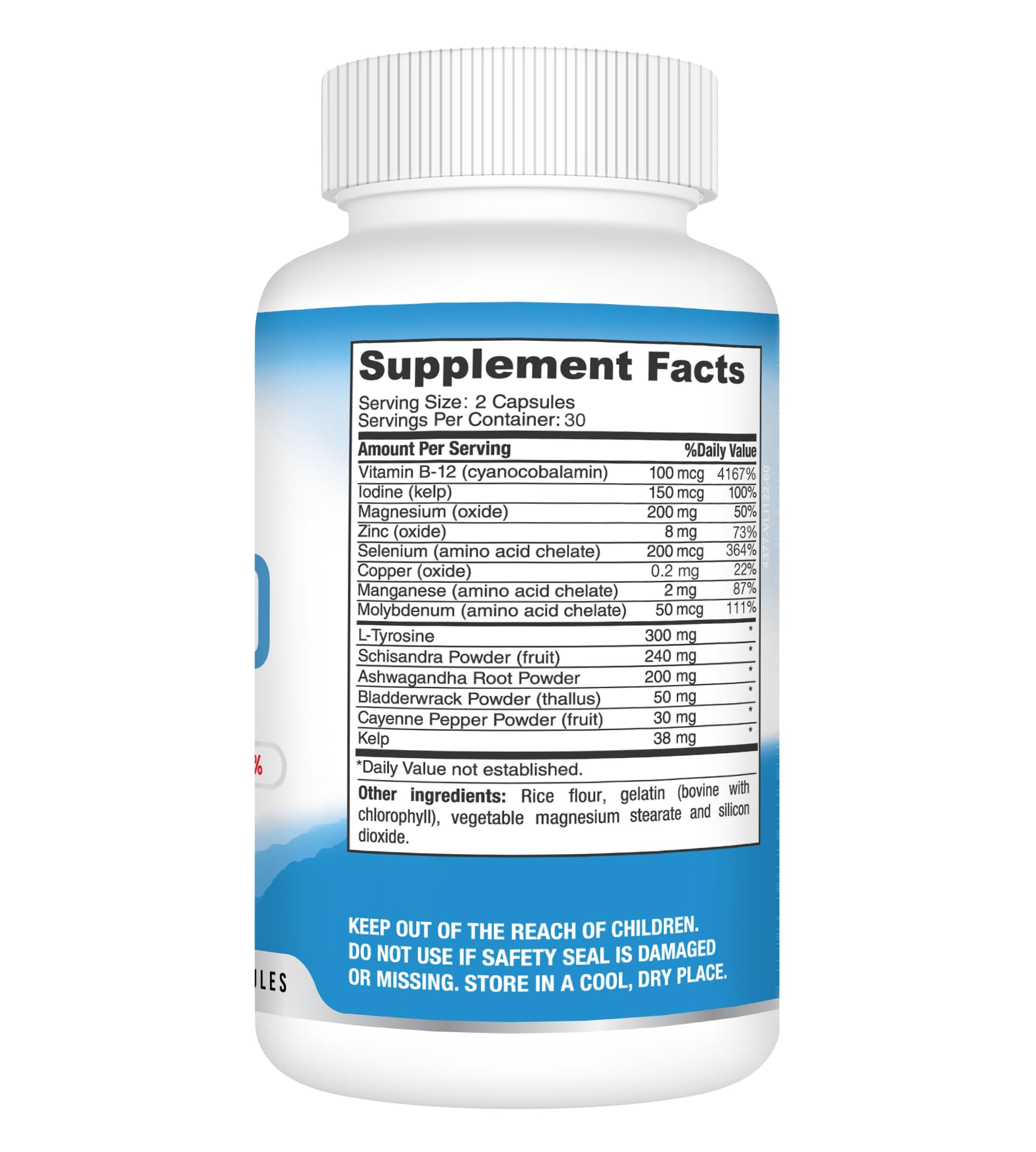 60-capsule bottle with packaging and herbs in background