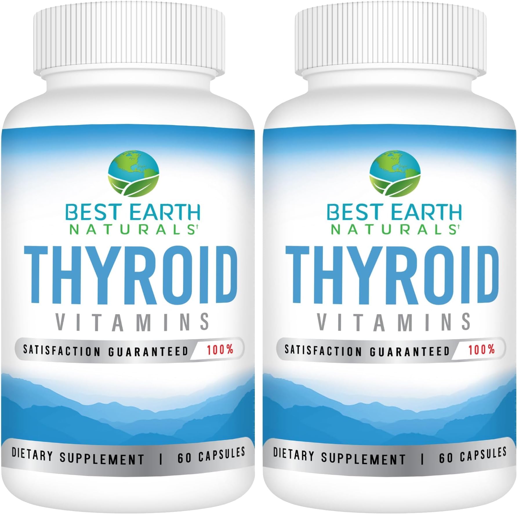 Best Earth Naturals Thyroid Support Pack 2 bottle label
