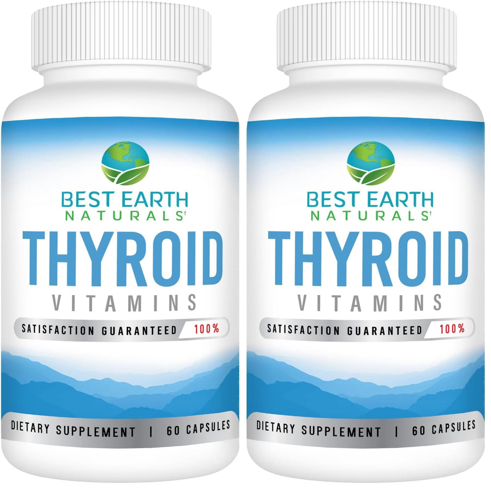Best Earth Naturals Thyroid Support Pack 2 bottle label