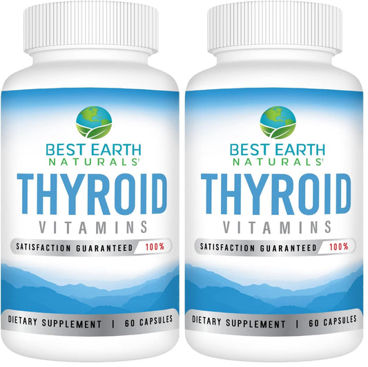 Best Earth Naturals Thyroid Support Pack 2 bottle label