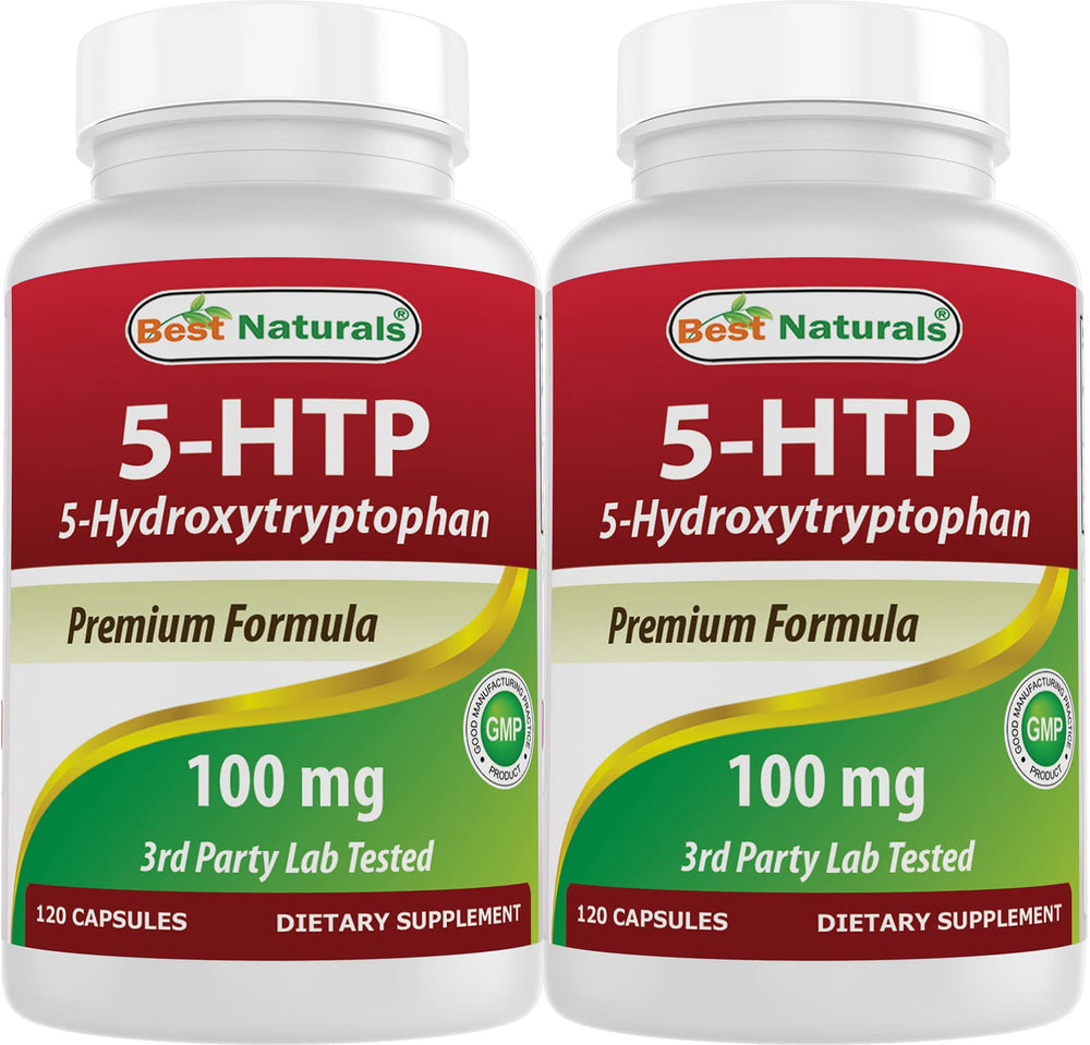 Best Naturals 2-Pack 5-HTP 100 mg bottle front