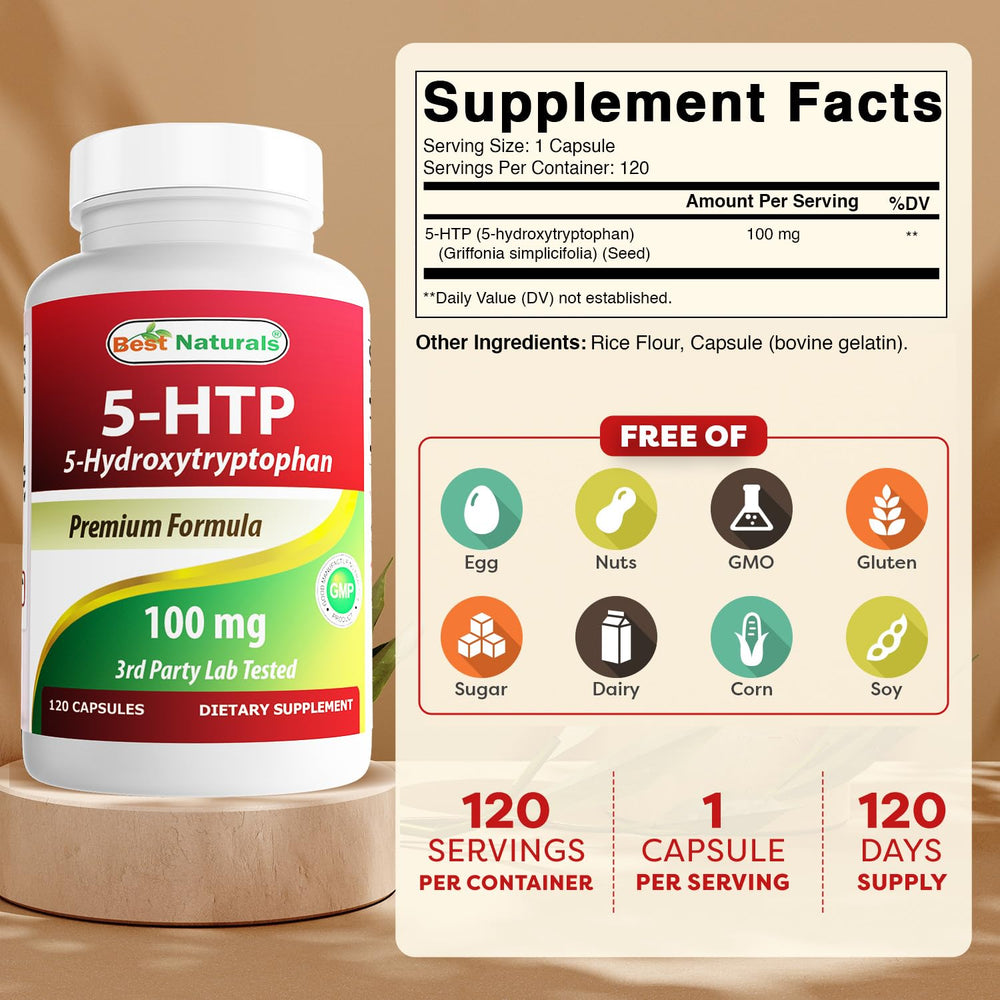 Best Naturals 2-Pack 5-HTP packaging