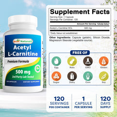 Bottle with 120 capsules per bottle displayed
