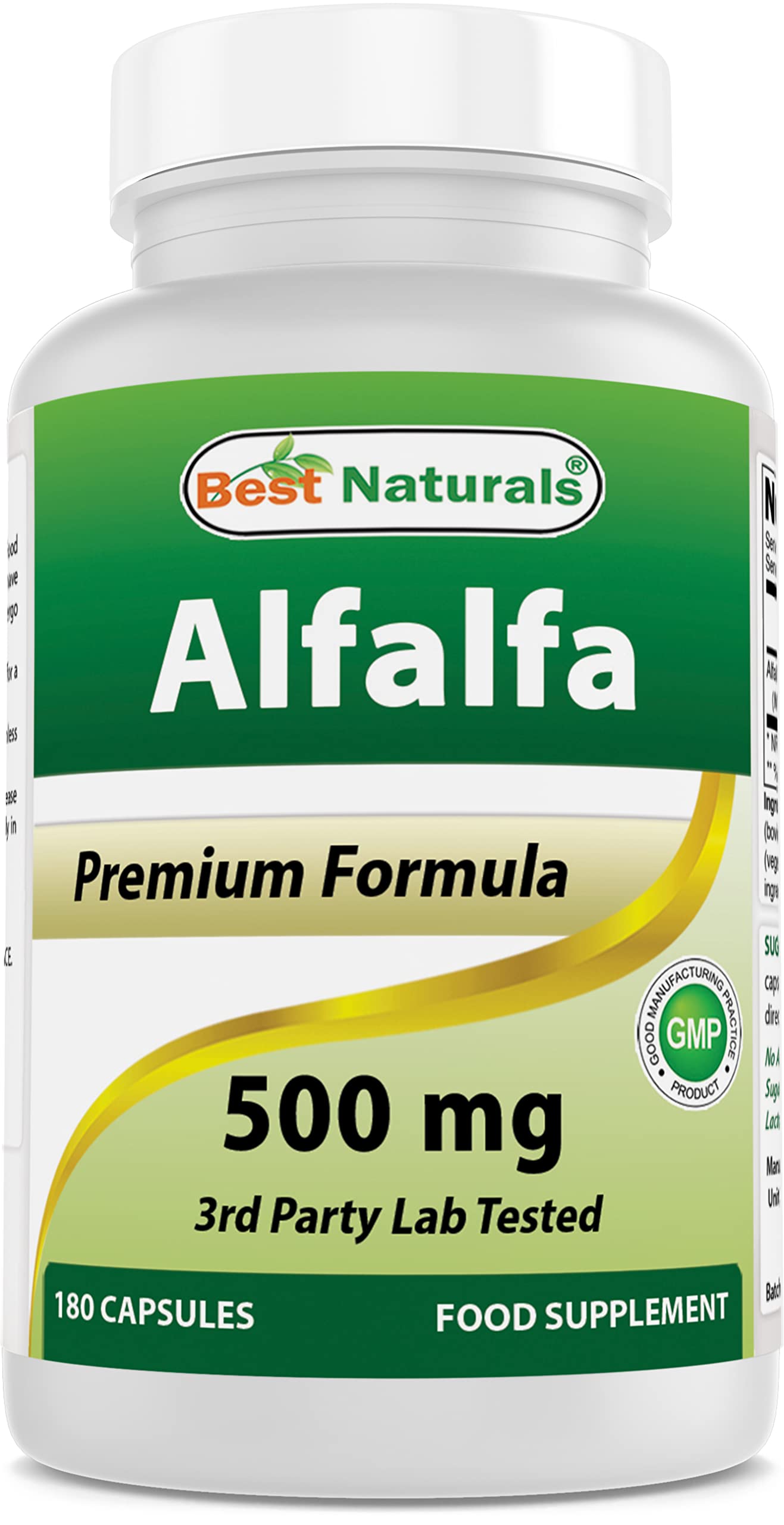 Best Naturals Alfalfa Green Super Food bottle – front view