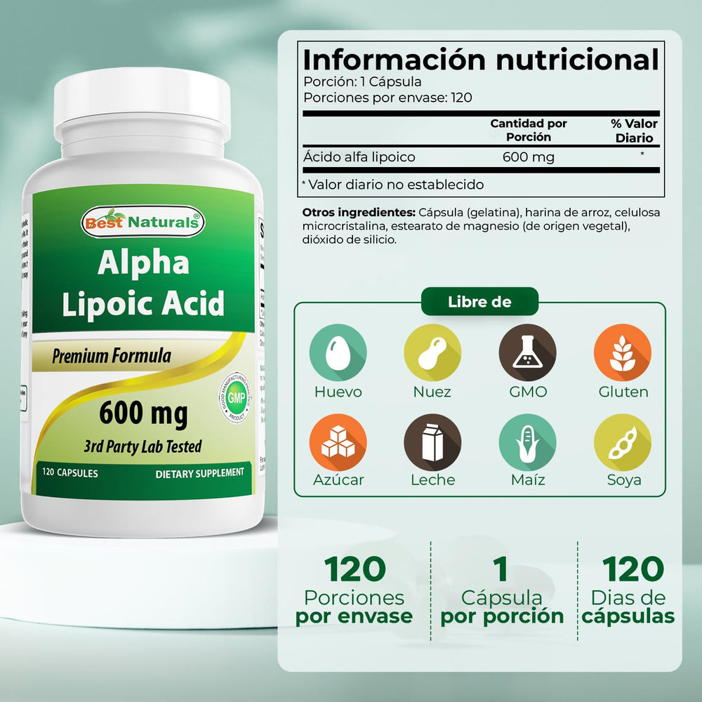 Single 600 mg Alpha Lipoic Acid capsule