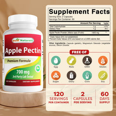 Front label of Best Naturals Apple Pectin bottle
