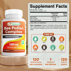 Close-up of bottle showing 1000 mg per tablet