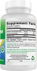 Ingredients and certifications section of Best Naturals Berberine Plus
