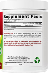 Made in USA GMP facility label for Best Naturals Betaine Anhydrous powder