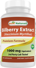 Best Naturals Bilberry Extract bottle front view