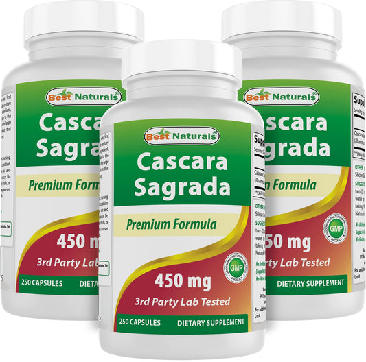 Best Naturals Cascara Sagrada bottle front for daily supplementation