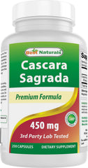 Best Naturals Cascara Sagrada bottle front shows high-potency digestive routine support