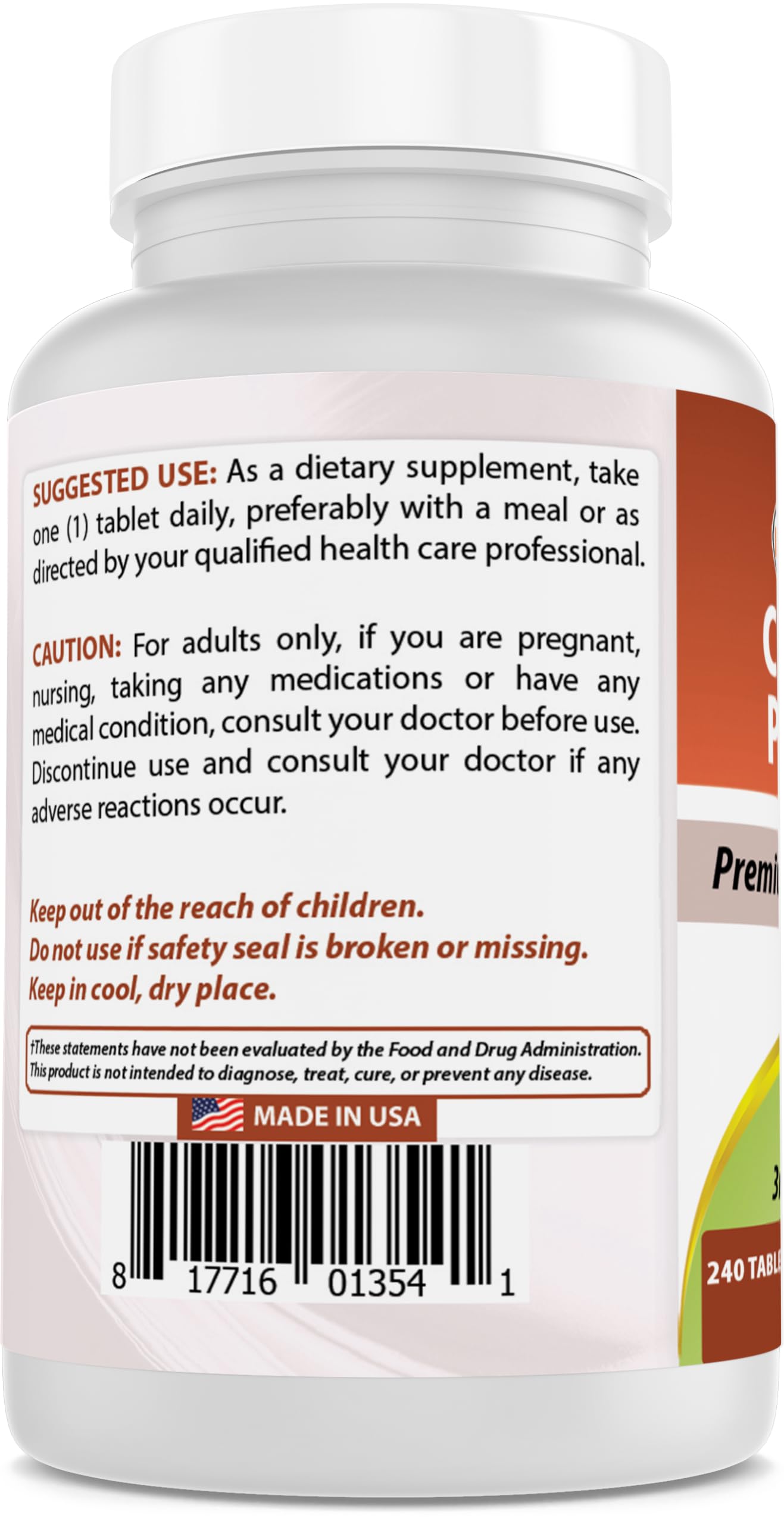 Graphic highlighting no artificial colors, flavors, or sweeteners