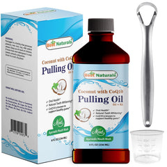 Best Naturals Coconut Pulling Oil bottle with 8 oz label