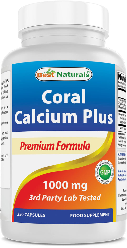 Best Naturals Coral Calcium Plus 1000 mg – bottle hero image
