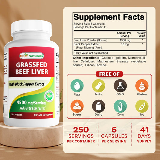 Close-up of bottle label showing 4500 mg per serving