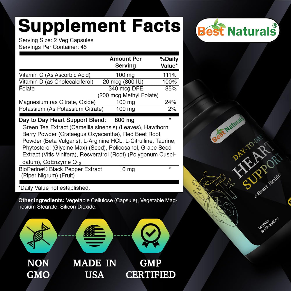 Illustration of green tea extract used in Best Naturals Heart Health Support