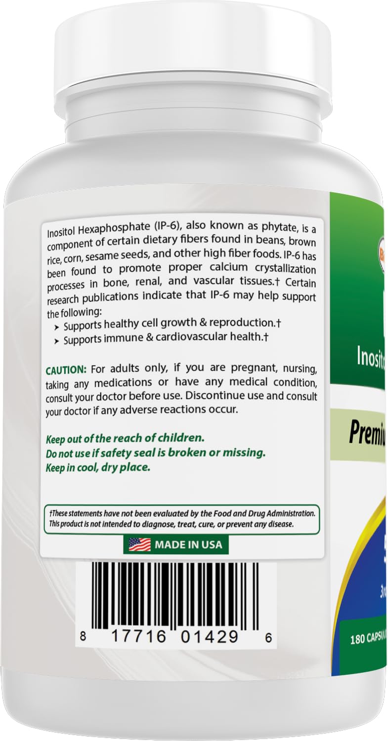 Made in USA facility statement on packaging for Best Naturals IP-6 pack