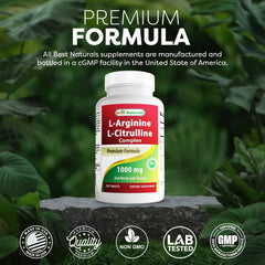 3rd party lab tested seal for Best Naturals L-Arginine L-Citrulline Complex