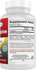 Bottle of Best Naturals L-Glutamine 1000mg tablets