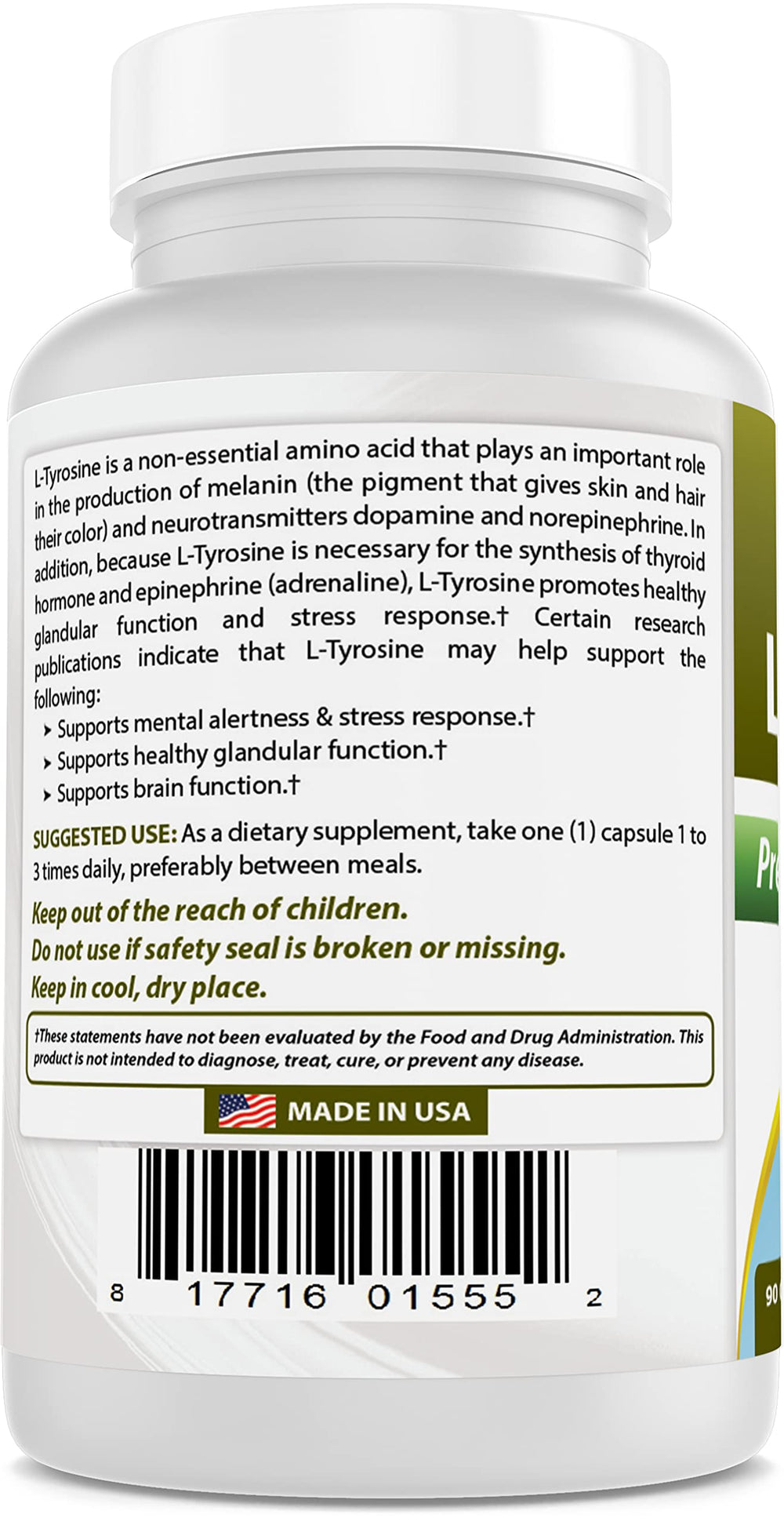 Made in USA GMP-compliant FDA-registered facility