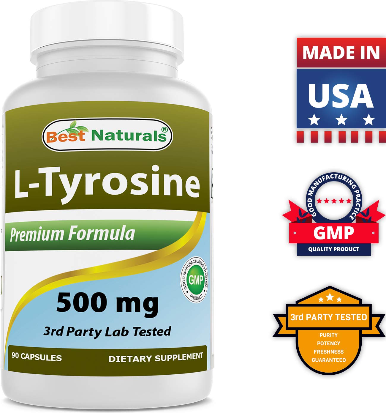 Product packaging with bottle and capsules