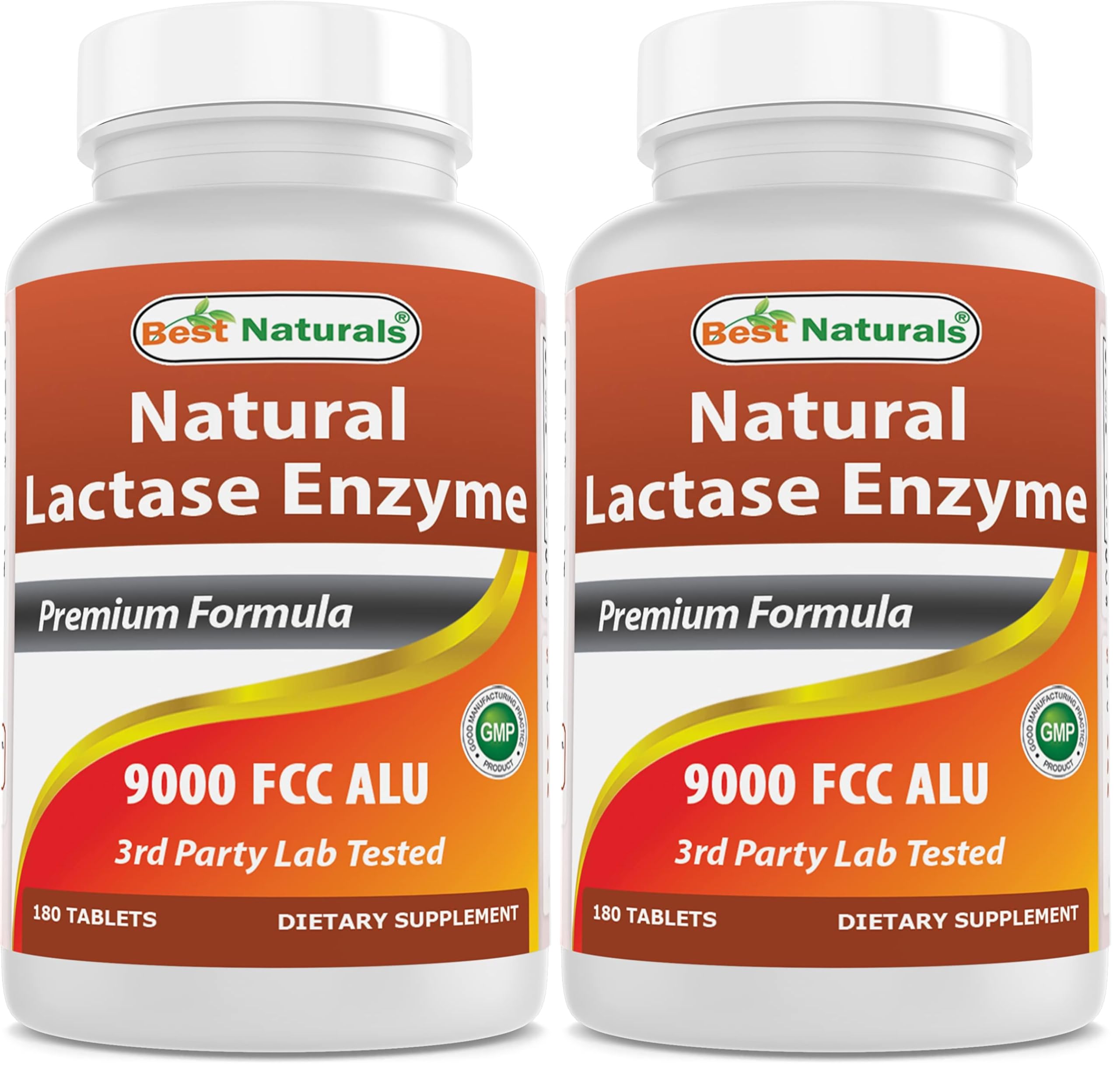 Best Naturals lactase tablets bottle for dairy meal support