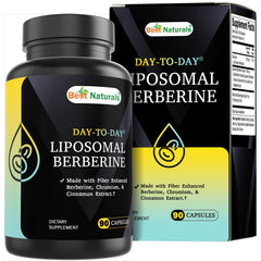 Bottle of Best Naturals Liposomal Berberine 1200 mg with Bioperine