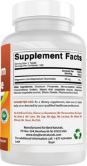 Front label of Best Naturals Magnesium Gluconate 180 tablets