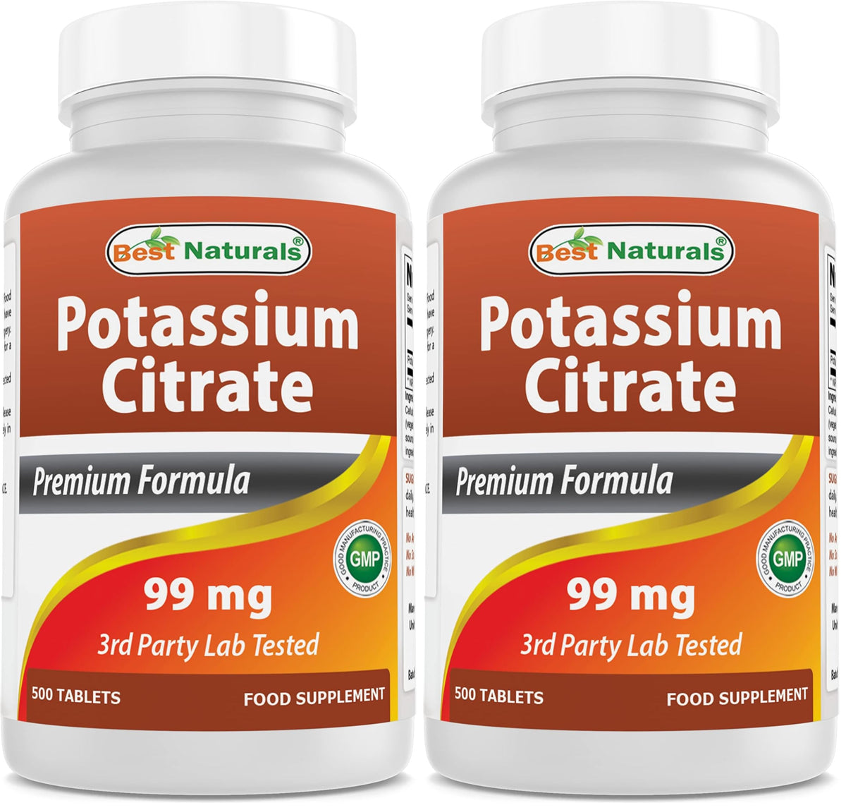 Front view of Best Naturals Potassium Citrate bottle