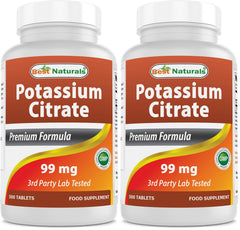 Front view of Best Naturals Potassium Citrate bottle