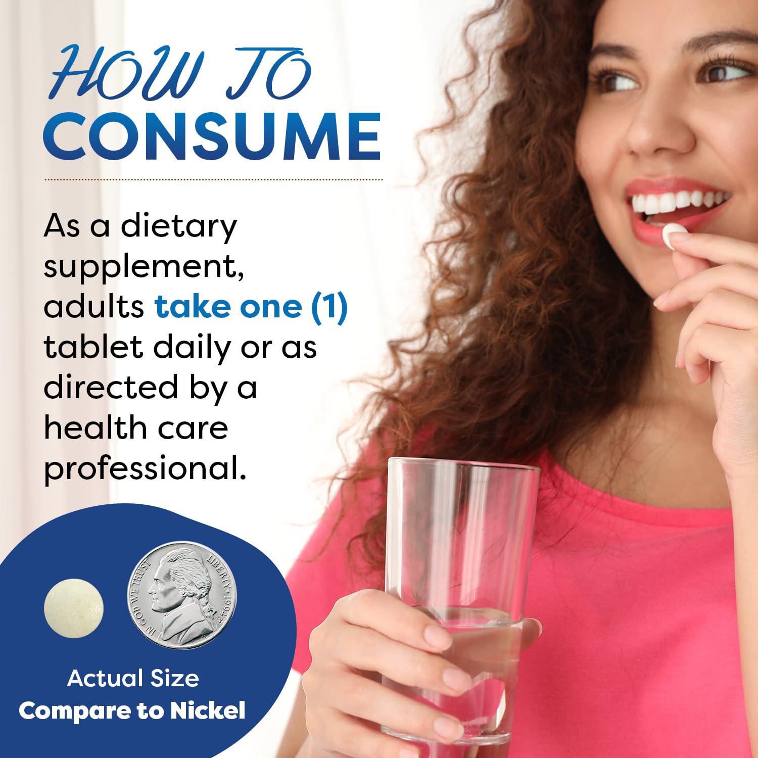 Supplement facts panel for potassium gluconate