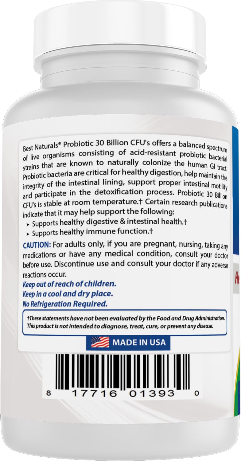 Lifestyle shot of Best Naturals Probiotic on kitchen counter