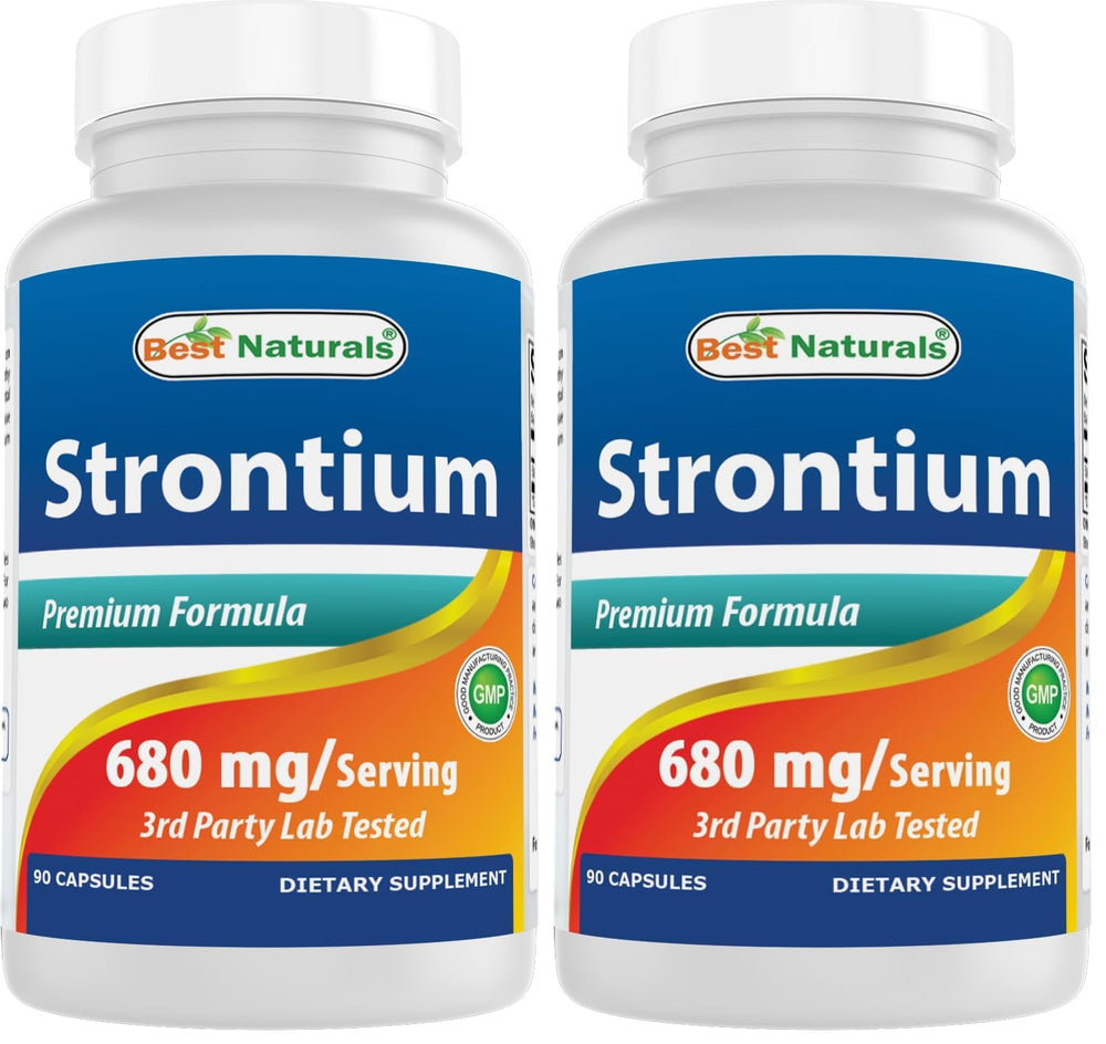 Best Naturals Strontium bone-building formula bottle with label