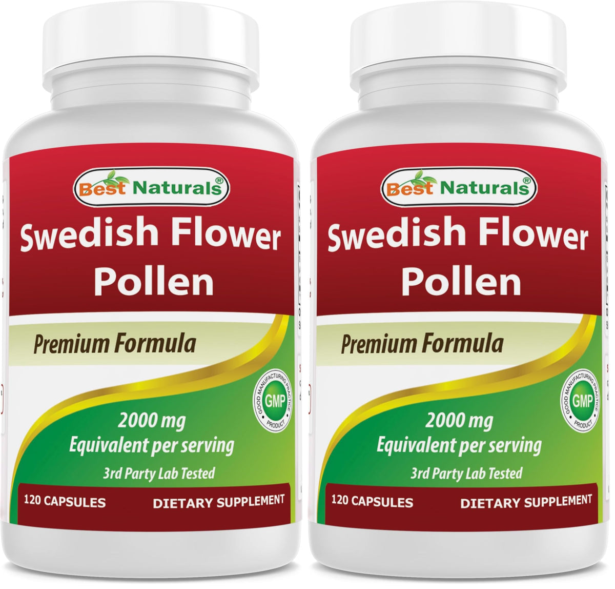 Front view of Best Naturals Swedish Flower Pollen 4:1 Extract bottle - Pack of 2