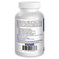 Vitamin D3 10000 IU softgel capsules close-up