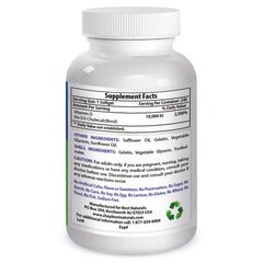 Bottle with 240 softgels and packaging