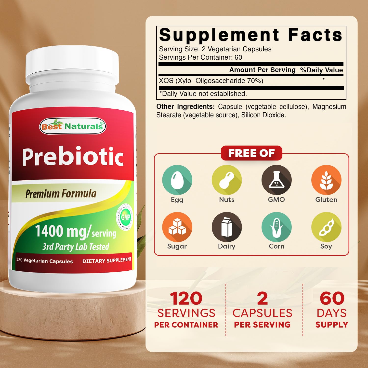 Two vegan capsule bottles in pack with label visible