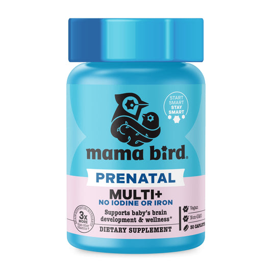 Best Nest Wellness Mama Bird Prenatal Multi Plus bottle on white background