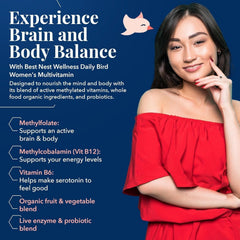 Whole-food multivitamin blend with organic fruits and probiotics